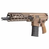 MCX Spear, Semi-automatic Pistol, 762NATO, 13" Threaded Barrel, SLX/SLH QD Flash Hider, Anodized Finish, Coyote, M-LOK Handguard, Ambidextrous Bolt Catch/Release, Rear and Side Charging Handle, 2 Position Adjustable Gas Valve, 20 Rounds, 1 Magazine PSPEA