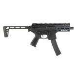 MPX, Semi-automatic, Short Barrel Rifle, 9MM, 4.5" Barrel, Matte Finish, Black, Folding Stock, 35 Rounds, 1 Magazine RMPX-4B-9-35-SBR