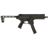MPX, Semi-automatic, Short Barreled Rifle, 9MM, 6" Barrel, Matte Finish, Black, M-LOK Free Float Handguard, Side Folding Stock, 35 Rounds, 1 Magazine MPX-6B-9-35-SBR