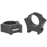 Alpha Hunting Steel Rings Set of Two Medium Height One Inch Black