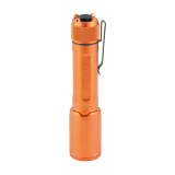 FOXTROT-EDC FULL SIZE, Flashlight, 33,000 Candela, 1,350 Lumens, Includes Clip and Two Tailcaps, Matte Finish, Orange SOFEF001OR