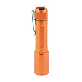 FOXTROT-EDC FULL SIZE, Flashlight, 33,000 Candela, 1,350 Lumens, Includes Clip and Two Tailcaps, Matte Finish, Orange SOFEF001OR