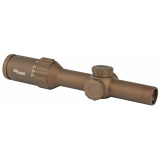 TANGO6T, Rifle Scope, 1-6X24MM, Flat Dark Earth, 30mm Main Tube, MRAD Adjustments, FL-6 Hellfire Reticle, Capped Turrets, SFP SOT61230