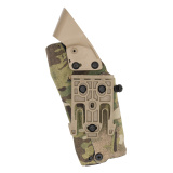 6354RDSO ALS Tactical Holster, Cordura Finish, Multicam, Fits GLOCK 17 MOS with Red Dot and X300 Sized Light, Laminate Construction, Right Hand 6354RDSO-832-701-MS19