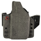 INCOG-X, Joint Collaboration with Haley Strategic, Inside the Waistband Holster, Fits Smith & Wesson Shield EX/Equalizer w/Light, Integrated Magazine Caddy, Microfiber Suede Wrapped Boltaron Construction, Gray, Right Hand INCOG-0-199-A-7-CX1-61-MC
