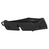 Trident AT, Folding Knife, 3.7" Straight Clip Point, Black Handle, D2 Steel, Titanium Nitride Finish, Black SOG-11-12-05-41