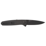 Twitch III, Folding Knife, 3.1" Drop Point Straight Edge, 154CM Stainless Steel, Titanium Nitride Finish, Black SOG-11-15-01-43