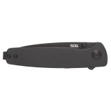 Twitch III, Folding Knife, 3.1" Drop Point Straight Edge, 154CM Stainless Steel, Titanium Nitride Finish, Black SOG-11-15-01-43