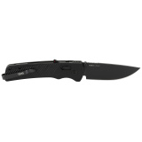 Flash AT, Folding Knife, 3.45" Straight Back, Black GRN Handle, D2 Steel, Titanium Nitride Finish, Black SOG-11-18-01-41