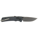 Flash AT, Folding Knife, 3.45" Straight Back, Urban Gray GRN Handle, D2 Steel, Titanium Nitride Finish, Black SOG-11-18-05-41