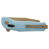 Diverge XR, Folding Knife, 3" Sheepsfoot Straight Edge, Alumminum Handle, Blue, PVD Finsih, D2 Construction SOG12-02-02-43