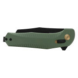 Diverge XR, Folding Knife, 3" Sheepsfoot Straight Edge, Alumminum Handle, Forest Green, PVD Finsih, D2 Construction SOG12-02-03-43