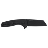 Aegis FLK 2.0, Folding Knife, 3.2" Wharncliffe Blade, 8" Overall Length, 8Cr13MoV Stainless Blade Steel, Straight Edge, PVD Finish, Black, Black 410 Stainless Steel Handle, Kick Opener, Frame Lock SOG-14-41-04-43