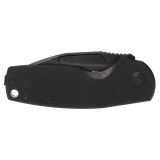 Stout SJ, Folding Knife, 2.6" Clip Point Straight Edge, G10 Handle, Cryo D2 Steel, Titanium Nitride Finish, Black SOG-16-03-02-57