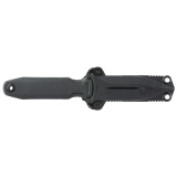 Pentagon FX, 3.41" Fixed Blade Knife, Spear Point Straight Edge, G10 Handle, CPM S35VN Steel, Black Titanium Nitride Finish, Black, Includes Nylon Sheath SOG-17-61-03-57