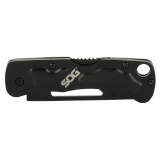 Centi II, Folding Knife, 2.1" Straight Edge, Straight Back, Black Kraton Handles, AUS-8 Steel, Hardcased Finish, Black SOG-CE1012-CP