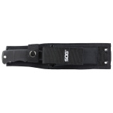Seal Pup, Fixed Blade Knife, 4.75" Partially Serrated, Clip Point, Black Glass Reinforced Nylon Handle, AUS-8 Steel, Hardcased Finish, Black, Includes Nylon Sheath SOG-M37N-CP