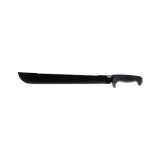 SOGfari Machete, 18" Straight/Saw Back Edge, Black Kraton Handle, 3Cr13 Steel, Powder Coat Finish, Black, Inlcudes Nylon Sheath SOG-MC02-N