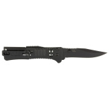SlimJim, 3.18" Folding Knife, Clip Point Straight Edge, Bead Blasted Stainless Steel Handle, AUS 8 Steel, Hardcased Black Finish, Black SOG-SJ32-CP