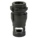 NOX, Muzzle Brake, 556NATO/9MM, Nitride Finish, Black, 1/2X28, Fits Dead Air Armament Suppressors, and KeyMount Accessories, Single Chamber, Includes Timing Shims NOXSC-556