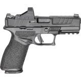 Echelon 4.0 FC, Semi-automatic, Striker Fired, Full Size, 9MM, 4" Barrel, Melonite Finish, Black, Optics Ready Slide, Front Tritium Night Sight, Tactical Rear U-Dot, Viridian RFX11 Red Dot, 4 Magazines, (3)-17 Round and (1)-20 Round EC9409BFC-PAC