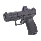 Echelon 4.0 FC, Semi-automatic, Striker Fired, Polymer Framed Pistol, Full Size, 9MM, 4" Barrel, Melonite Finish, Black, Optics Ready Slide, Front Tritium Night Sight, Tactical Rack U-Dot Rear, Viridian RFX11, 10 Rounds, 4 Magazines EC9409BFCLC-PAC