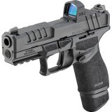 Echelon 4.0C, Semi-automatic, Striker Fired, Polymer Framed Pistol, Comp Size, 9MM, 4" Barrel, Melonite Finish, Black, Optics Ready Slide, Front Tritium Night Sight, Tactical Rack U-Dot Rear, Viridian Green Dot, 4 Magazines, (3)-18 Round and (1)-15 Round