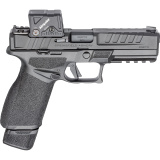 Echelon 4.5F, Semi-automatic, Striker Fired, Polymer Frame Pistol, Full Size, 9MM, 4.5" Barrel, Melonite Finish, Black, Optics Ready Slide, Tritium Front Sight, Tactical Rack U-Dot Rear, Aimpoint COA 3.5 MOA Red Dot Sight, 2 Magazines, (1)-20 Round and (