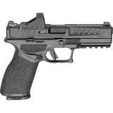 Echelon, Semi-automatic, Striker Fired, Full Size, 9MM, 4.5" Barrel, Melonite Finish, Black, Optics Ready Slide, Front Tritium Night Sight, Tactical Rack U-Dot Rear, Viridian Green Dot, 15 Rounds, 4 Magazines, Includes Range Bag EC9459B-15-PAC
