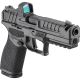 Echelon, Semi-automatic, Striker Fired, Polymer Framed Pistol, Full Size, 9MM, 4.5" Barrel with Integral Compensator, Melonite Finish, Black, Optics Ready Slide, Tritium/Luminescent Front, Tactical Rack U-Dot Rear Sight, Viridian Green Dot, 4 Magazines,
