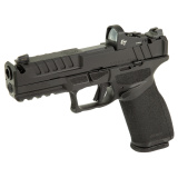 Echelon, Semi-automatic, Striker Fired, Polymer Framed Pistol, Full Size, 9MM, 4.5" Barrel with Integral Compensator, Melonite Finish, Black, Crimson Trace CT-1500, Optics Ready Slide, Tritium/Luminescent Front, Tactical Rack U-Dot Rear Sight, 15 Rounds,