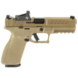 Echelon, Semi-automatic, Striker Fired, Full Size, 9MM, 4.5" Barrel, Melonite Finish, Flat Dark Earth, Crimson Trace CT-1500, Optics Ready Slide, Front Tritium Night Sight, Tactical Rack U-Dot Rear, 15 Rounds, 5 Magazines, Includes Range Bag EC9459F-U-15