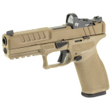 Echelon, Semi-automatic, Striker Fired, Full Size, 9MM, 4.5" Barrel, Melonite Finish, Flat Dark Earth, Crimson Trace CT-1500, Optics Ready Slide, Front Tritium Night Sight, Tactical Rack U-Dot Rear, 15 Rounds, 5 Magazines, Includes Range Bag EC9459F-U-15