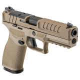Echelon 4.5F, Semi-automatic, Striker Fired, Polymer Framed Pistol, Full Size, 9MM, 4.5" Barrel, Cerakote Finish, Flat Dark Earth, Optics Ready Slide, Front Tritium Night Sight, Tactical U-Dot Rear, 15 Rounds, 2 Magazines EC9459F-U-15