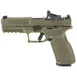 Echelon, Semi-automatic, Striker Fired, Full Size, 9MM, 4.5" Barrel, Melonite Finish, Olive Drab Green, Crimson Trace CT-1500, Optics Ready Slide, Front Tritium Night Sight, Tactical Rack U-Dot Rear, 10 Rounds, 5 Magazines, Includes Range Bag EC9459GLC-U