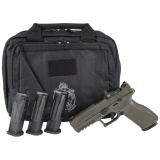 Echelon, Semi-automatic, Striker Fired, Full Size, 9MM, 4.5" Barrel, Melonite Finish, Olive Drab Green, Crimson Trace CT-1500, Optics Ready Slide, Front Tritium Night Sight, Tactical Rack U-Dot Rear, 10 Rounds, 5 Magazines, Includes Range Bag EC9459GLC-U