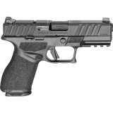 Echelon Alpha 4.0C, Semi-automatic, Striker Fired, Polymer Frame Pistol, Compact, 9MM, 4" Barrel, Melonite Finish, Black, Optics Ready Slide, Front White Dot and Tactical Rack U-Dot Rear Sights, 10 Rounds, 1 Magazine, California Compliant ECA9409BCA
