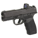 Hellcat Pro, Striker Fired, Semi-automatic, Polymer Frame Pistol, 9MM, 3.7" Hammer Forged Barrel, Melonite Finish, Black Polymer Frame, Viridian RFX-11 Green Dot Sight, Textured Grip, Tritium Front Sight, Tactical Rack Rear Sight, 5 Magazines, (4)-17 Rou