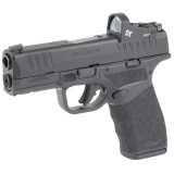 Hellcat Pro, Striker Fired, Semi-automatic, Polymer Frame Pistol, 9MM, 3.7" Hammer Forged Barrel, Melonite Finish, Black Polymer Frame, Crimson Trace CT-1500 Red Dot Sight, Textured Grip, Tritium Front Sight, Tactical Rack Rear Sight, 5 Magazines, (2)-17