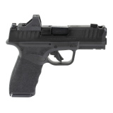 Hellcat Pro Comp OSP, Striker Fired, Semi-automatic Pistol, 9MM, 3.7" Hammer Forged Barrel with Comp, Melonite Finish, Black, Adaptive Textured Grip, Tritium Front Sight, Tactical Rack U-Notch Rear Sight, Viridian Green Dot, 4 Magazines, 15 Rounds, Inclu
