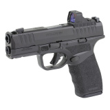 Hellcat Pro Comp OSP, Striker Fired, Semi-automatic Pistol, 9MM, 3.7" Hammer Forged Barrel with Comp, Melonite Finish, Black, Adaptive Textured Grip, Tritium Front Sight, Tactical Rack U-Notch Rear Sight, Viridian Green Dot, 4 Magazines, 15 Rounds, Inclu