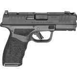 Hellcat Pro Comp OSP, Striker Fired, Semi-automatic Pistol, 9MM, 3.7" Hammer Forged Barrel with Comp, Melonite Finish, Black, Adaptive Grip Texture, Tritium Front Sight, Tactical Rack U-Notch Rear, 2 Magazines, 10 Rounds HCP9379BOSPLC-COMP