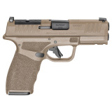 Hellcat Pro, Striker Fired, Semi-automatic, Polymer Frame Pistol, 9MM, 3.7" Hammer Forged Barrel, Cerakote Finish, Flat Dark Earth, Viridian RFX-11 Green Dot Sight, Textured Grip, Tritium Front Sight, Tactical Rack Rear Sight, 5 Magazines, (4)-17 Round a