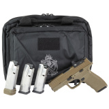 Hellcat Pro, Striker Fired, Semi-automatic, Polymer Frame Pistol, 9MM, 3.7" Hammer Forged Barrel, Cerakote Finish, Desert Flat Dark Earth Polymer Frame, Crimson Trace CT-1500 Red Dot Sight, Textured Grip, Tritium Front Sight, Tactical Rack Rear Sight, 5