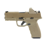 Hellcat Pro, Semi-automatic, Striker Fired, Polymer Frame Pistol, Compact, 9MM, 3.7" Barrel, Cerakote Finish, Desert Flat Dark Earth, Textured Grip, Tritium Front Sight, Tactical Rack Rear Sight, 18 Rounds, 4 Magazines, Range Bag, Viridian RFX11 3 MOA Gr