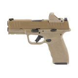 Hellcat Pro, Semi-automatic, Striker Fired, Polymer Frame Pistol, Compact, 9MM, 3.7" Barrel, Cerakote Finish, Desert Flat Dark Earth, Textured Grip, Tritium Front Sight, Tactical Rack Rear Sight, 10 Rounds, 4 Magazines, Range Bag, Viridian RFX11 3 MOA Gr