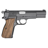 SA-35 | 9x19mm, 4.7" Barrel, Steel Frame, Checkered Walnut Grips, White Dot Front Sight, Serrated Tactical Rear Sight, 15 Round Magazine