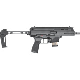 Kuna, Semi-automatic Pistol, 9MM, 6.125" Tri-Lug Barrel, Roller Delayed, M-LOK Handguard, Strike Industries FSA Pistol Brace, Anodized Finish, Black, 10 Rounds, Includes Front and Rear Flip Up Sights KN9069BTLLC-FSA