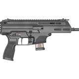 Kuna, Semi-automatic Pistol, 9MM, 6.125" Tri-Lug Barrel, Roller Delayed, M-LOK Handguard, Picatinny Receiver End Plate, Anodized Finish, Black, 10 Rounds, 2 Magazines, Includes Front and Rear Flip Up Sights KN9069BTLLC