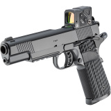 Tactical Response Pistol, 1911, Semi-automatic, Full Size, Metal Frame Pistol, 45 ACP, 5" Match Grade Barrel, Cerakote Finish, Black, Hydra VZ Grips, Tactical Rack 3-Dot Tritium Night Sights, Includes Aimpoint COA 3.25 MOA Red Dot, 8 Rounds, 3 Magazines